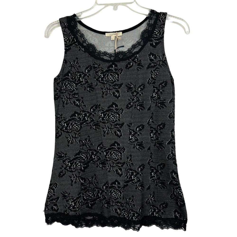 NWT Mystree Women’s Pullover Top Sz Small Multi Colors Lace Floral